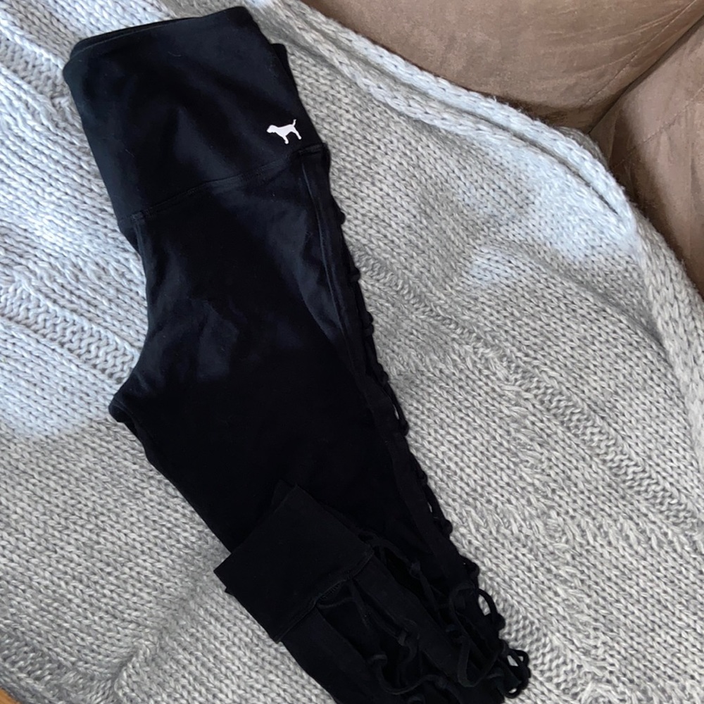 PINK Size Small Black Jogger